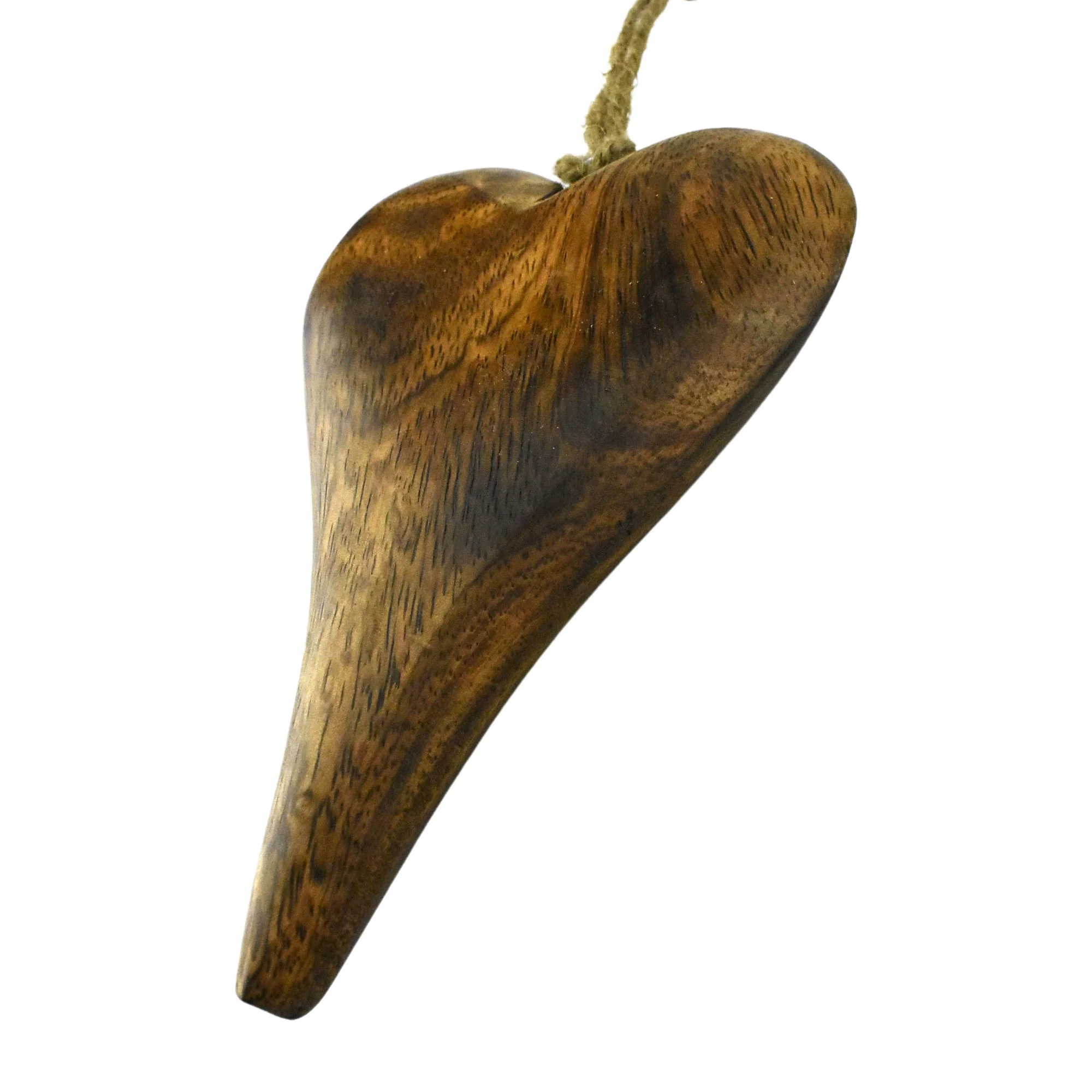 Wooden 3D Heart Christmas Ornament, 5-3/4-Inch - Image 2