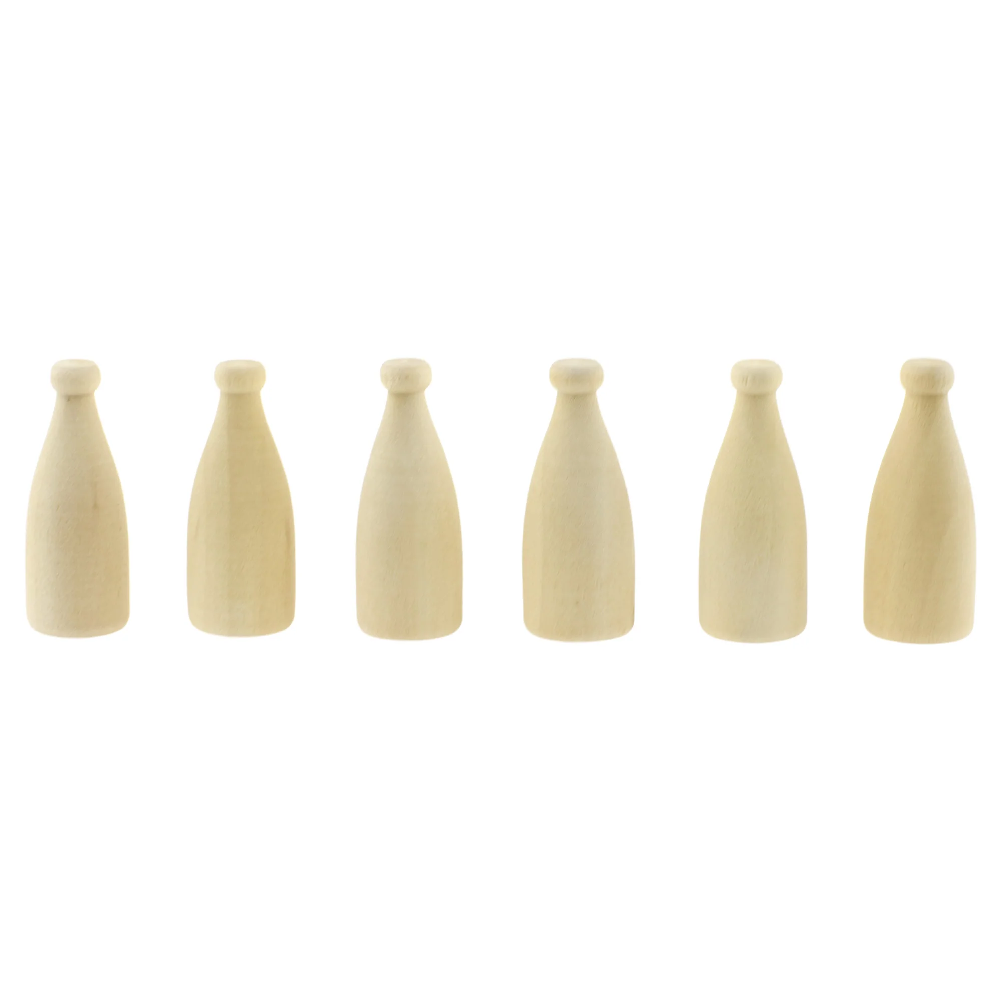 Wooden Craft Milk Bottle Miniatures - Image 2