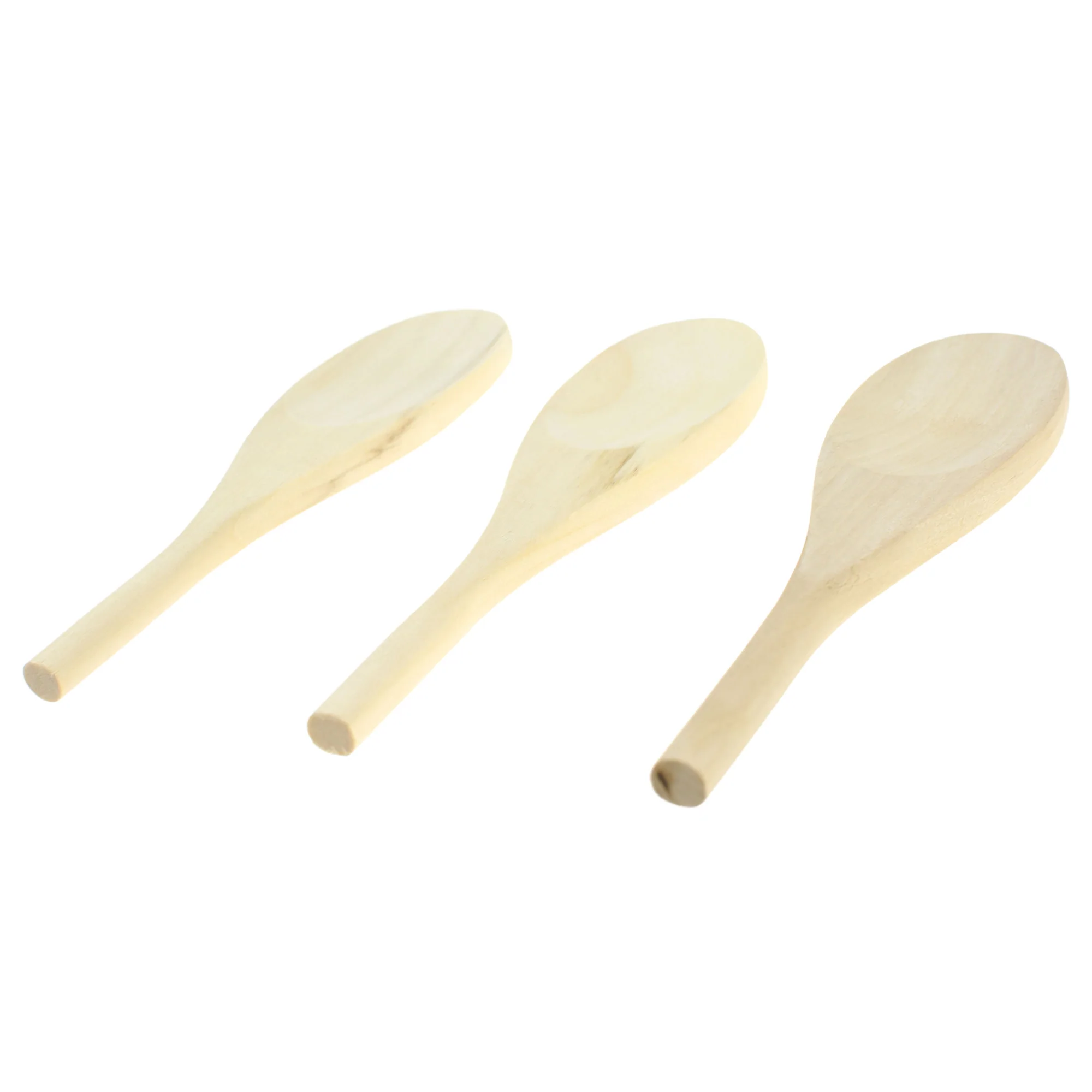 Wooden Craft Spoons, 6-inch, 3-count - Image 3