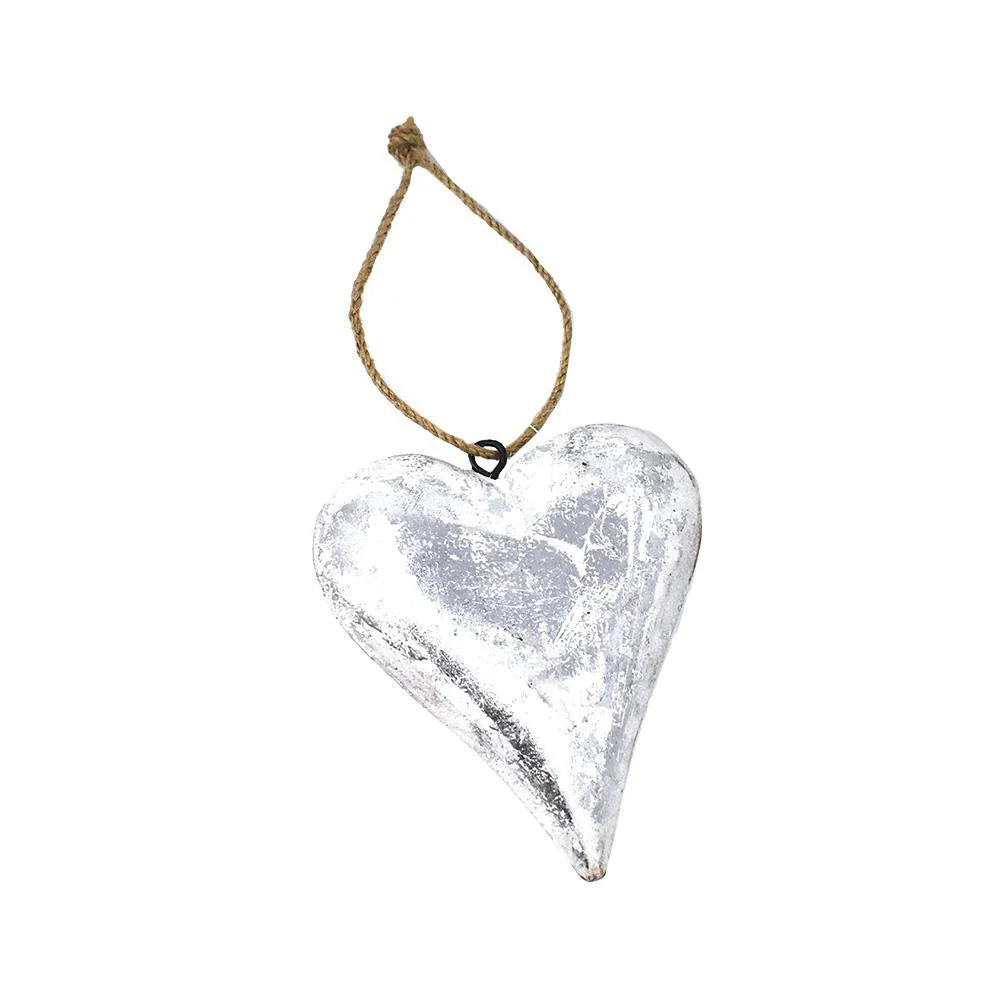 Wooden Heart Christmas Ornament, 4-1/2-Inch - Image 3
