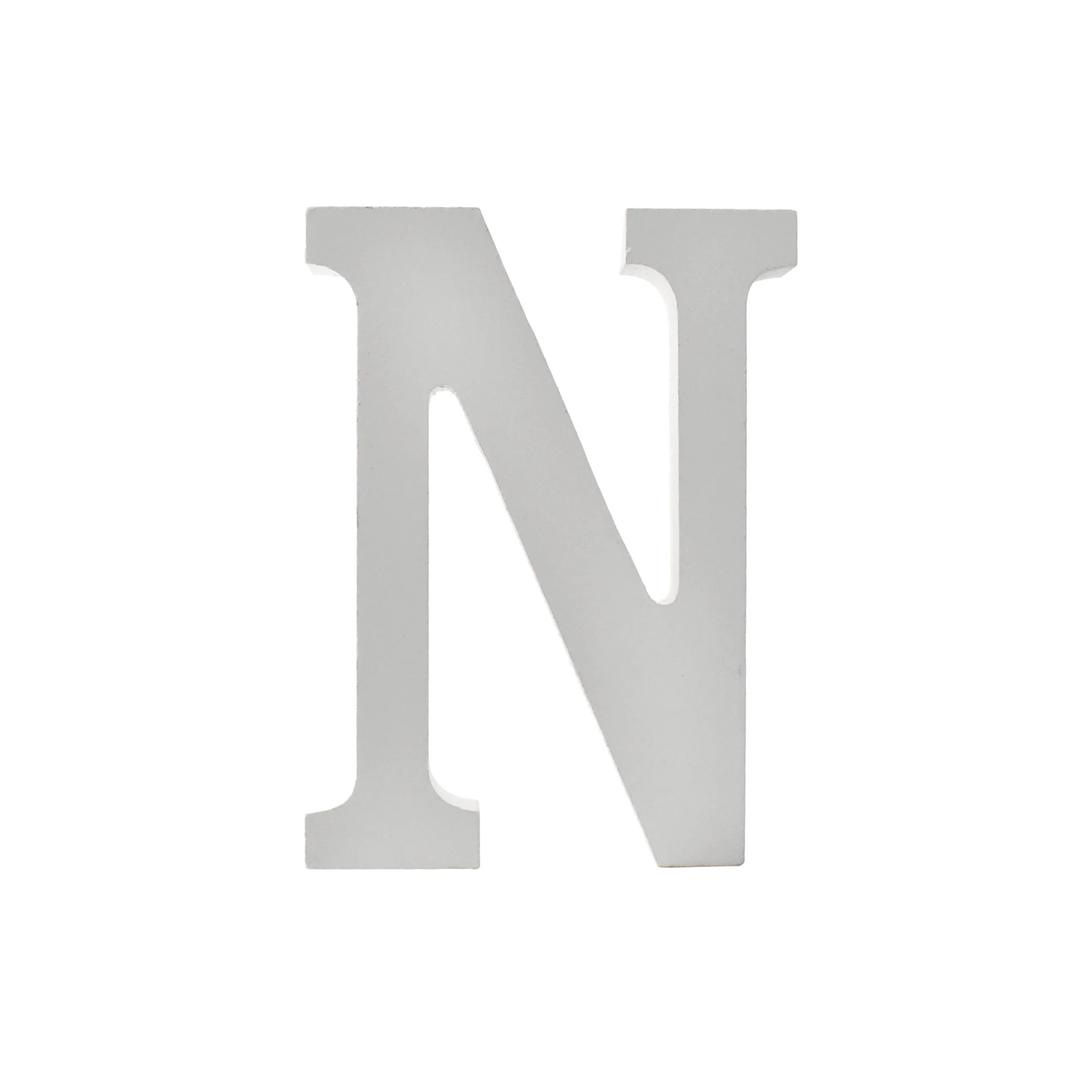 Wooden Standing Letters and Numbers, 4-3/4-inch, White - Image 14