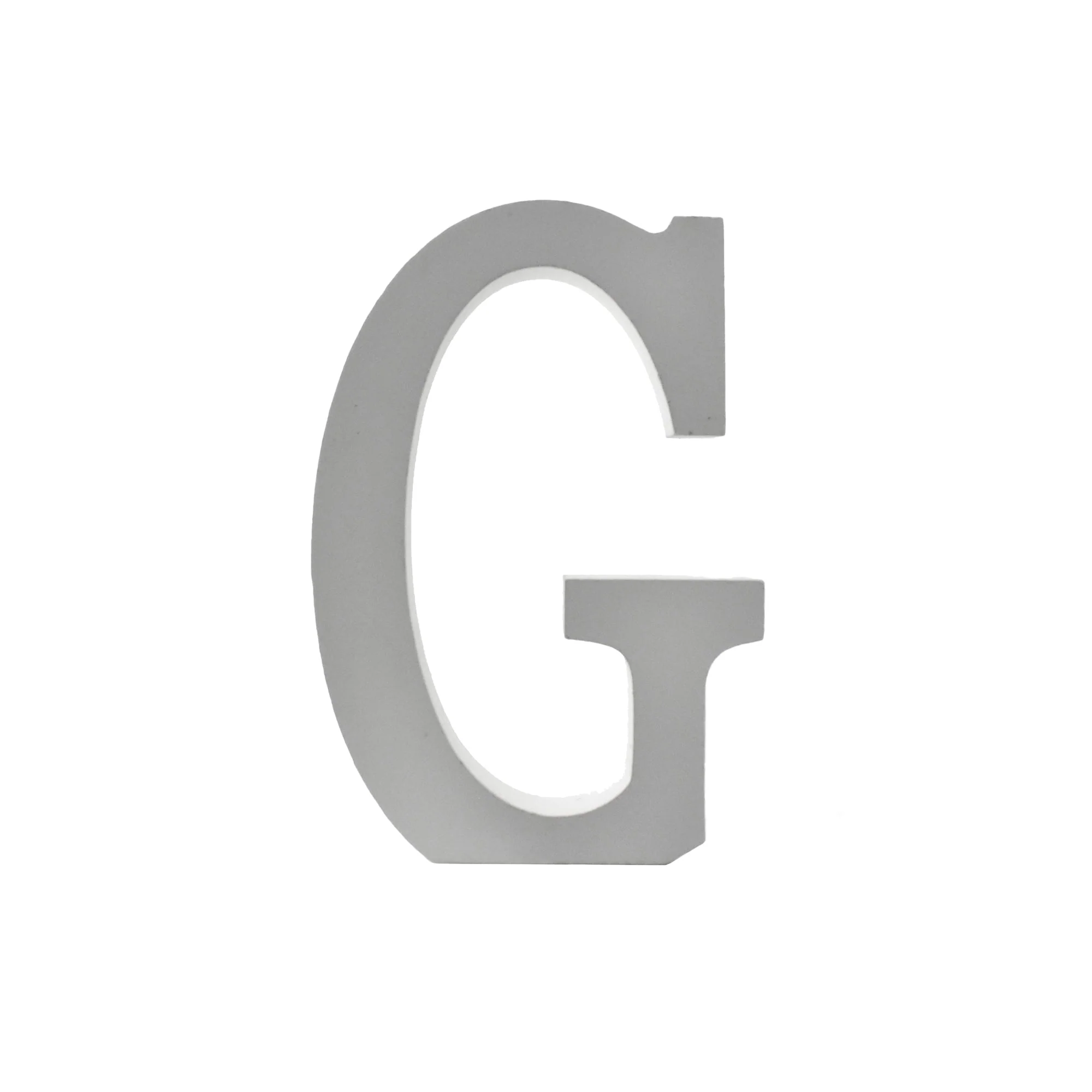 Wooden Standing Letters and Numbers, 4-3/4-inch, White - Image 7