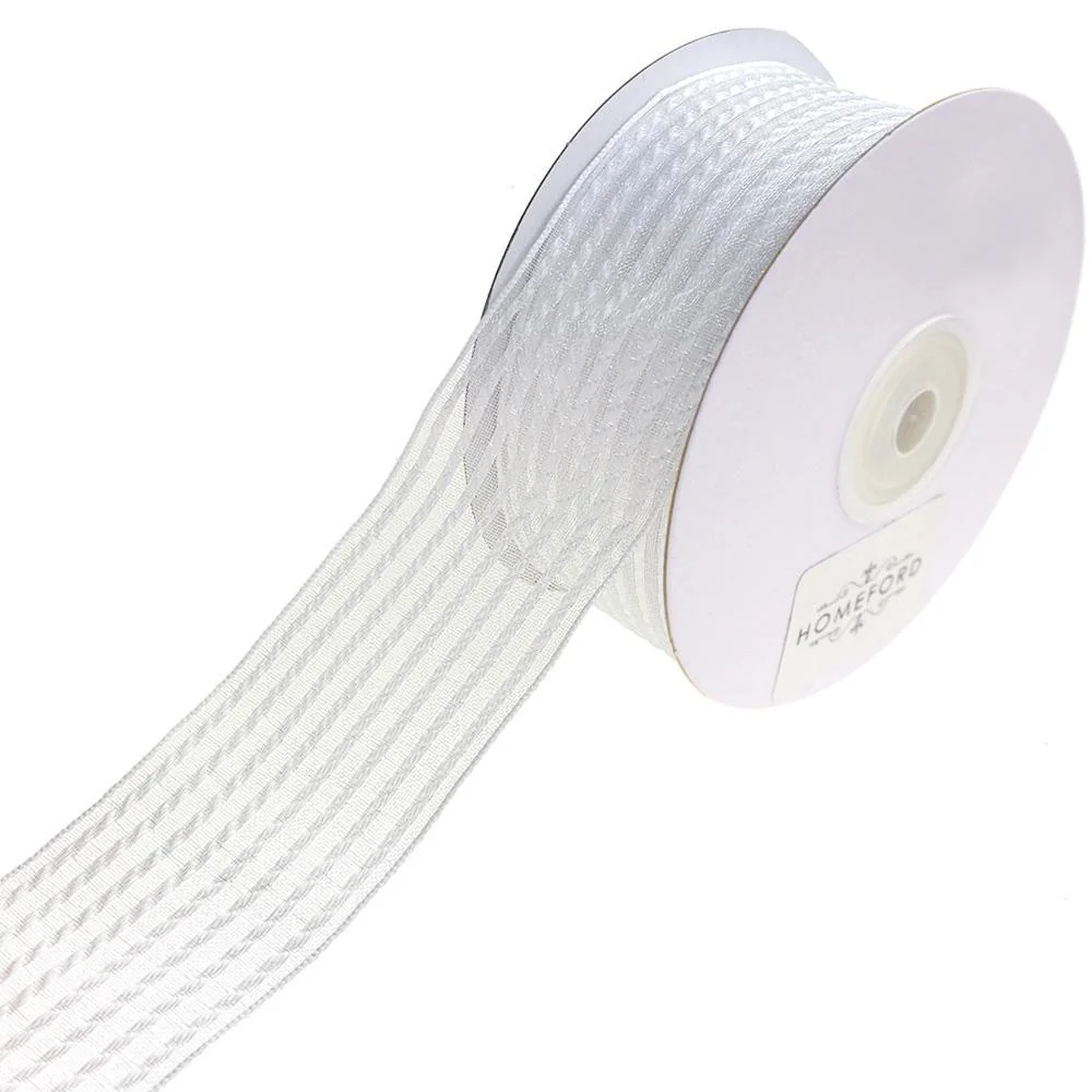 Woven Chic Striped Organza Ribbon, 1-1/2-Inch, 10-Yard - Image 4