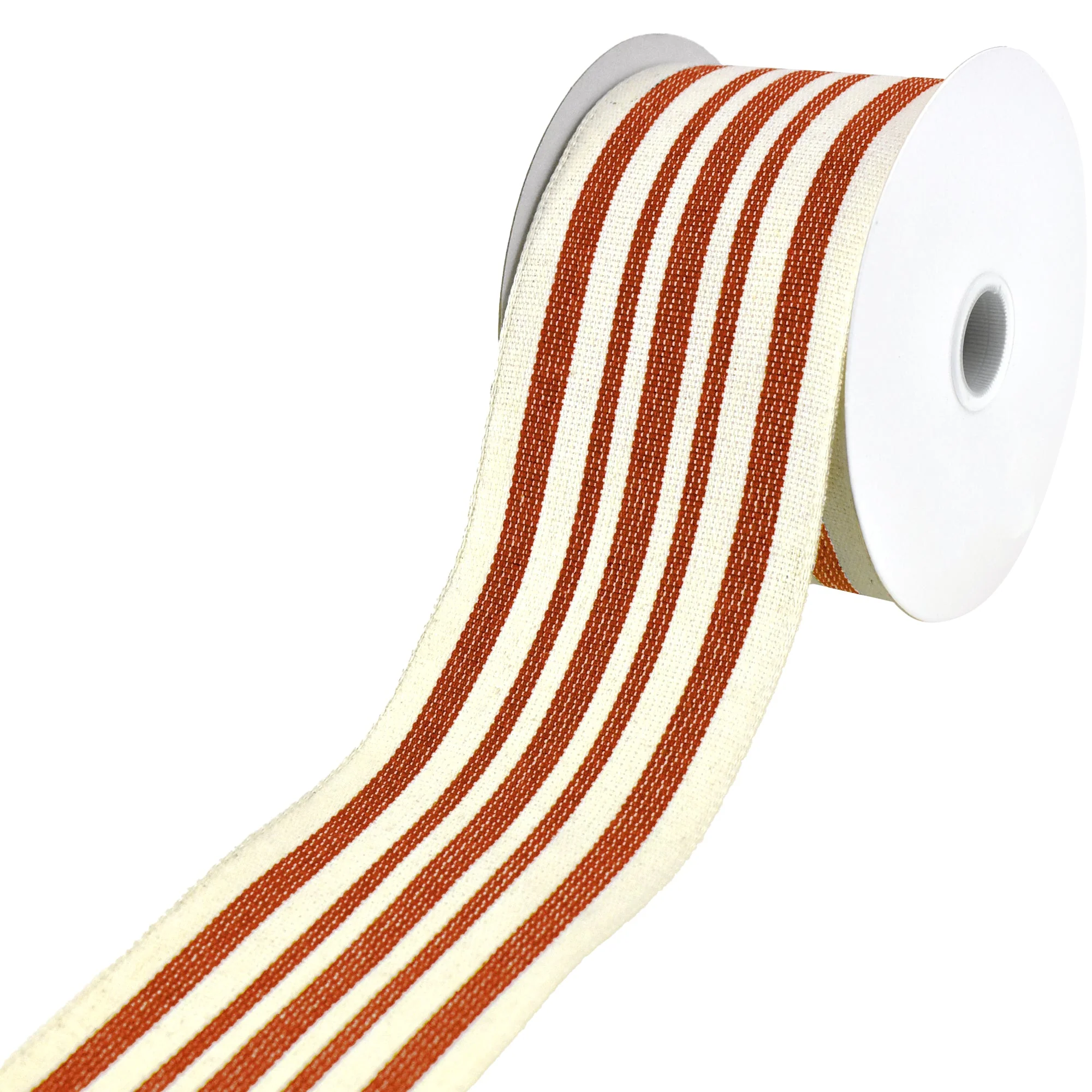 Woven French Stripes Wired Ribbon, 2-1/2-Inch, 10-Yard - Image 2