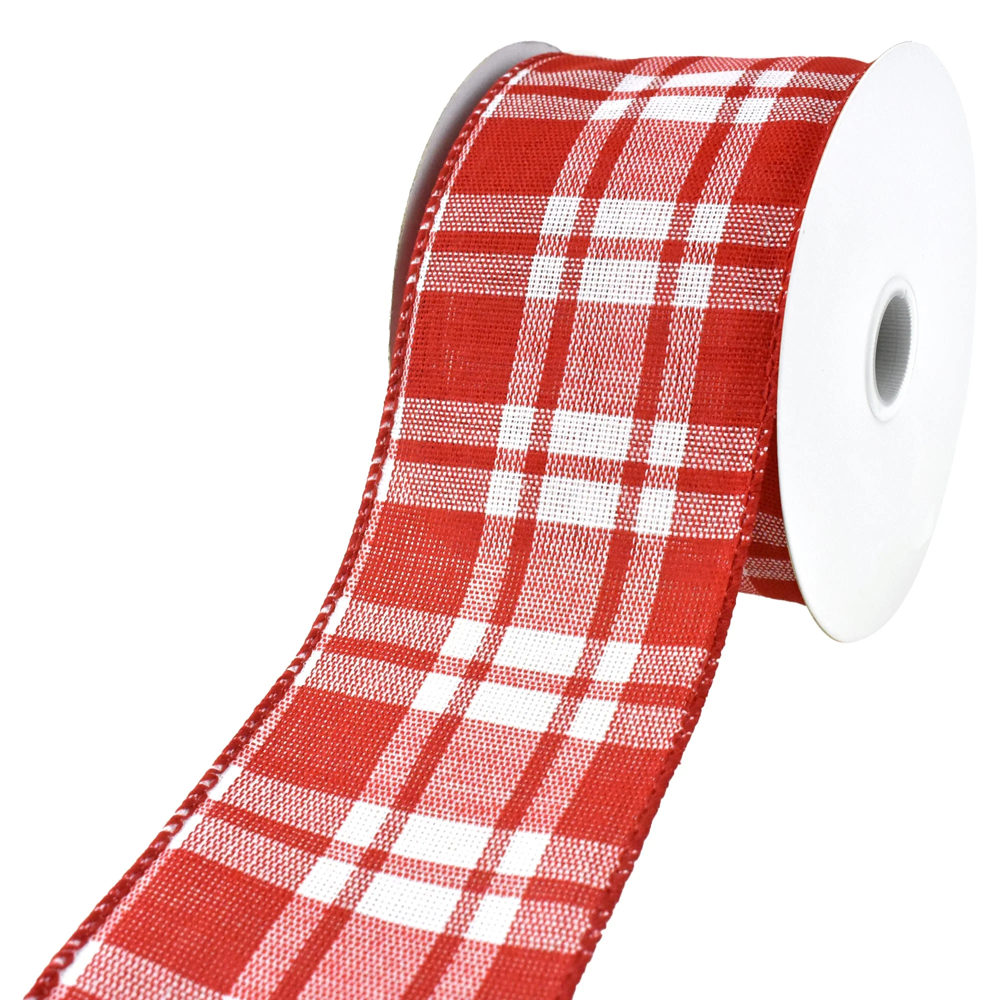Christmas Woven Josh Plaid Wired Ribbon, 2-1/2-Inch, 10-Yard - Image 2