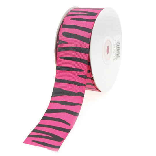 Zebra Print Grosgrain Ribbon 1-1/2-inch, 25-yard - Image 6